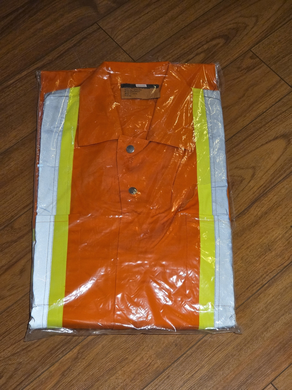 High-Visibility Flame Resistant Orange Coveralls with Reflective Stripes